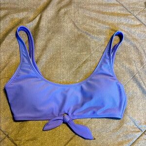 Purple Salt & Cove Ribbed Bikini Top. Size Medium